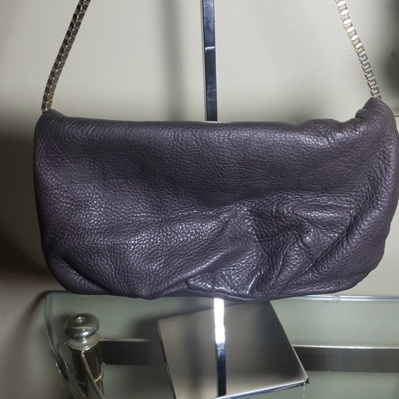 Ann Taylor Loft Brown Leather Shoulder Bag - Picture 4 of 6